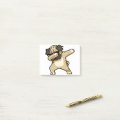 Post-it® Chiot de Carlin de Dabbing (Sur un bureau)