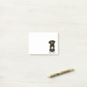 Post-it® Chiot de chien de boxeur (Sur un bureau)