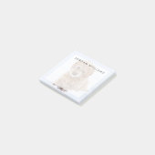 Post-it® Chiot De Goldendoodle Avec La Neige À La Face (Incliné)