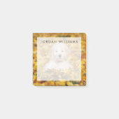 Post-it® Chiot De Goldendoodle En Feuilles D'Automne (Devant)