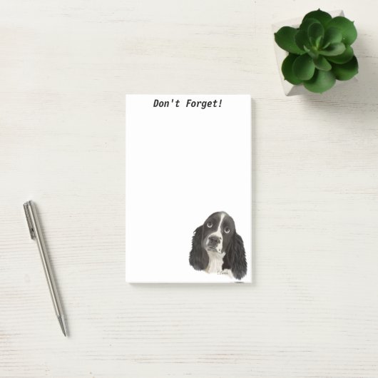 Post-it® Chiot espagnol Springer anglais (Bureau)