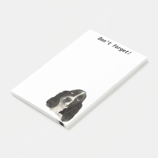 Post-it® Chiot espagnol Springer anglais (Incliné)