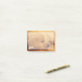 Post-it® Chiot Golden Retriever (Sur un bureau)