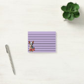 Post-it® Chiot Heeler Mignon Avec Papillon et Fleur (Bureau)