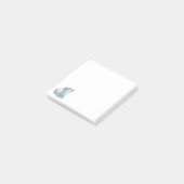 Post-it® Chiot loup hurlant de dessin animé mignon (Incliné)