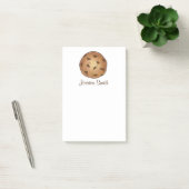 Post-it® Chip de chocolat personnalisé Cookie Post It Notes (Bureau)