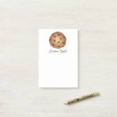 Post-it® Chip de chocolat personnalisé Cookie Post It Notes (Sur un bureau)