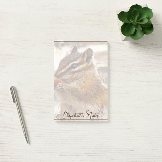 Post-it® Chipmunk personnalisé (Bureau)