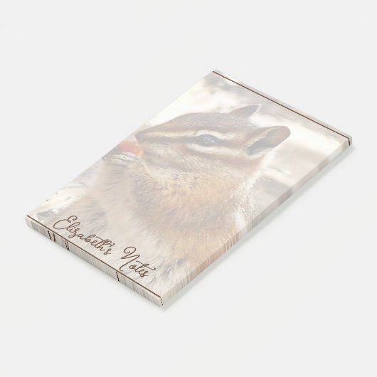 Post-it® Chipmunk personnalisé (Incliné)