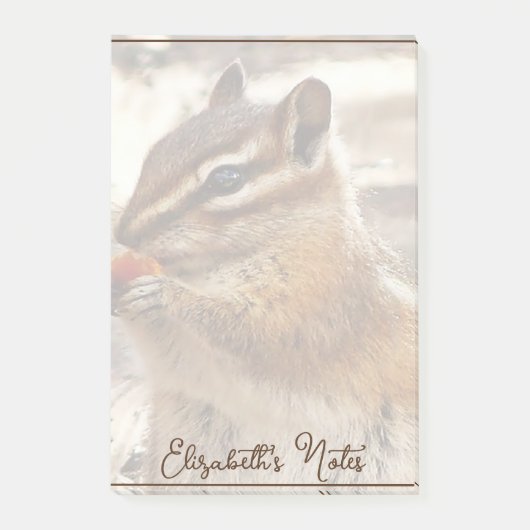 Post-it® Chipmunk personnalisé (Devant)