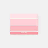 Post-it® Chips de peinture rose pâle avec nom personnalisé (Devant)