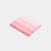 Post-it® Chips de peinture rose pâle avec nom personnalisé (Incliné)