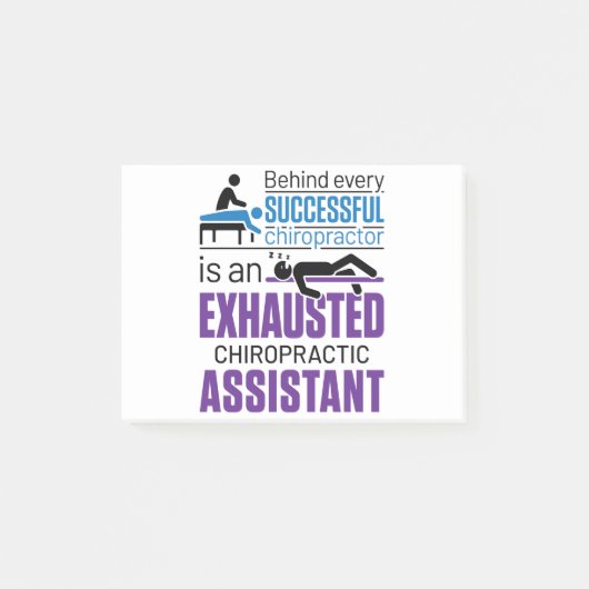 Post-it® Chiropratique Assistant Chiropraticien Drôle Dire (Devant)