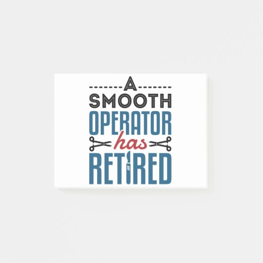 Post-it® Chirurgien Retraité Un Opérateur Lisse A Retraité (Devant)