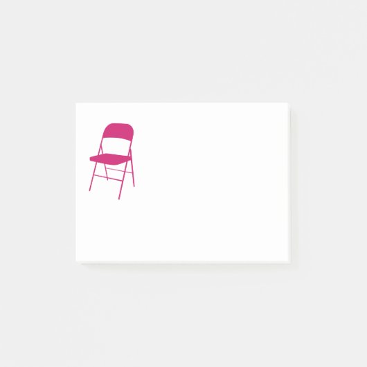 Post-it® Chisholm | Notes des chaises pliantes | Rose chaud (Devant)