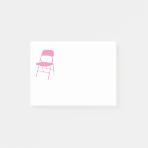 Post-it® Chisholm   Notes des chaises pliantes   Rose clair