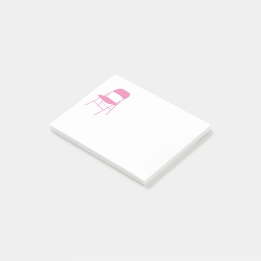 Post-it® Chisholm | Notes des chaises pliantes | Rose clair (Incliné)