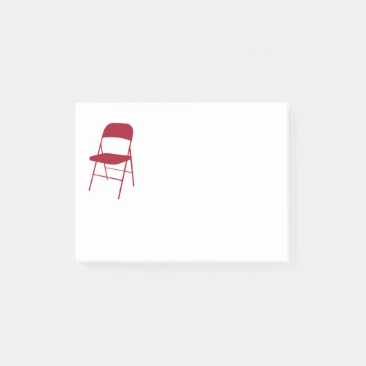 Post-it® Chisholm | Notes des chaises pliantes | Rouge (Devant)