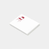 Post-it® Chisholm | Notes des chaises pliantes | Rouge (Incliné)