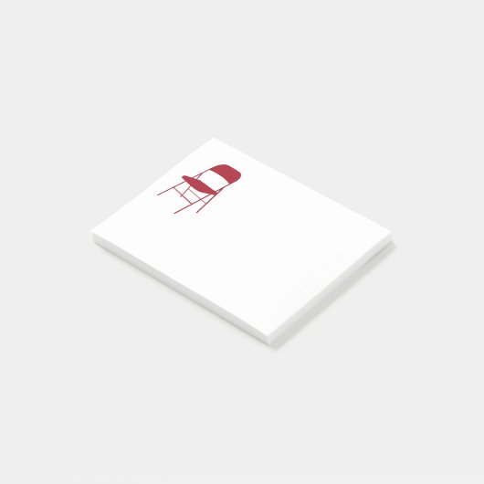 Post-it® Chisholm | Notes des chaises pliantes | Rouge (Incliné)