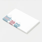 Post-it® Chocolat Chaud Camp Mug Personnalisé (Incliné)