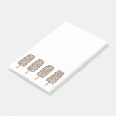 Post-it® Chocolat Eclair Crème glacée Popsicles Post-It (Incliné)