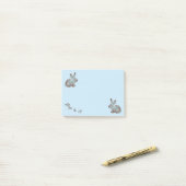 Post-it® Chocolat et blues de Mandala Rabbit (Sur un bureau)