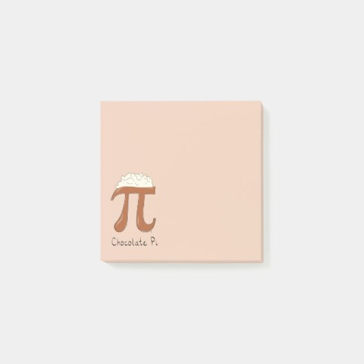 Post-it® Chocolat Pi Cute Math Pi Notes Jour (Devant)