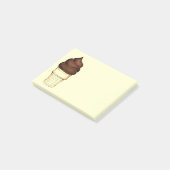Post-it® Chocolat Soft Sert Ice Crème Cone Poster (Incliné)