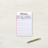 Post-it® Choix de mots multiples 4"X6" (Sur un bureau)