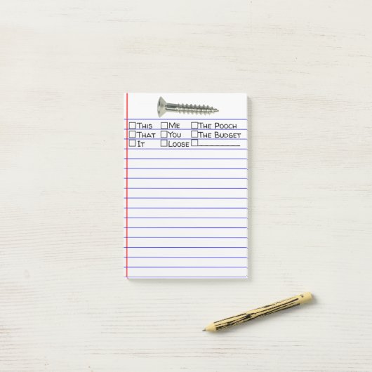 Post-it® Choix de mots multiples 4"X6" (Sur un bureau)