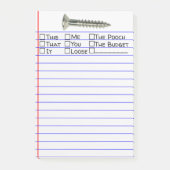 Post-it® Choix de mots multiples 4"X6" (Devant)