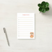 Post-it® Choses à Faire & Chat Chaton Tabby Ginger (Bureau)