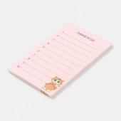 Post-it® Choses à faire & chat tabby (Incliné)