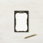 Post-it® Choses à faire et Star Motif Lined (Sur un bureau)