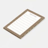 Post-it® Choses à faire marron beige blanc (Incliné)