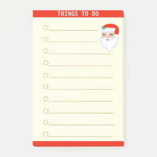 Post-it® Choses à faire personnalisables et Père Noël
