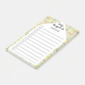 Post-it® Choses à faire pour bébé personnalisées Jaune Rose (Incliné)