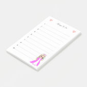 Post-it® Choses à Faire pour Petite Princesse Ligné (Incliné)