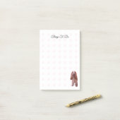 Post-it® Choses mignonnes à faire avec motif de chiot et de (Sur un bureau)
