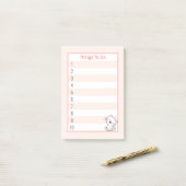 Post-it® Choses mignonnes à faire avec un chaton (Sur un bureau)