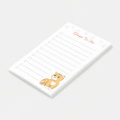 Post-it® Choses mignonnes à faire pour chat roux (Incliné)
