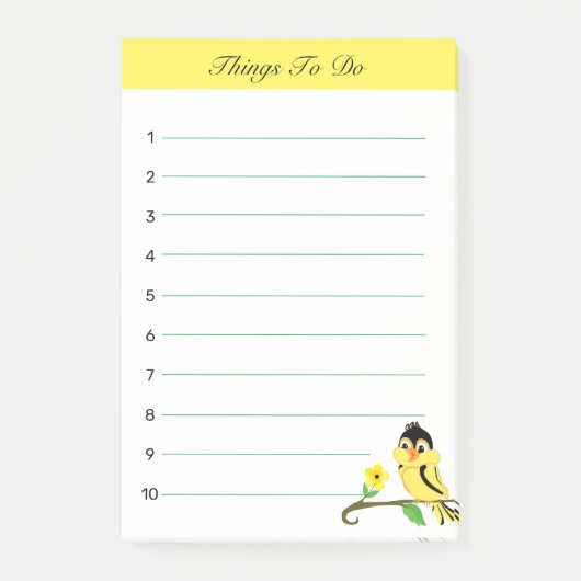 Post-it® Choses mignonnes et heureuses à faire avec des cha (Devant)