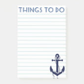 Post-it® Choses nautiques d'Ancre pour faire des notes de (Devant)