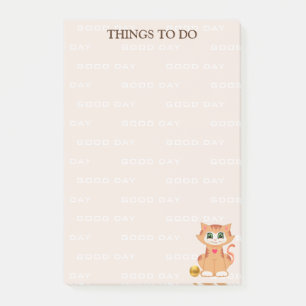 Post-it® Choses personnalisées de dessin animé de chat à fa