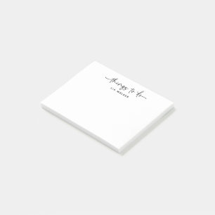 Post-it® Choses Pratiques à Faire Écriture Moderne Élégante