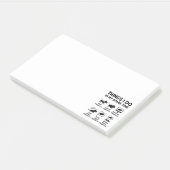 Post-it® Choses que je fais pendant mon temps libre Capybar (Incliné)