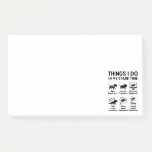 Post-it® Choses que je fais pendant mon temps libre Capybar