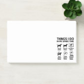 Post-it® Choses que je fais pendant mon temps libre Chiens (Bureau)