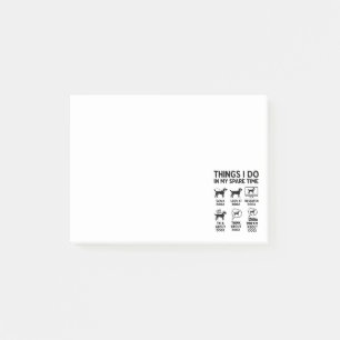 Post-it® Choses que je fais pendant mon temps libre Chiens